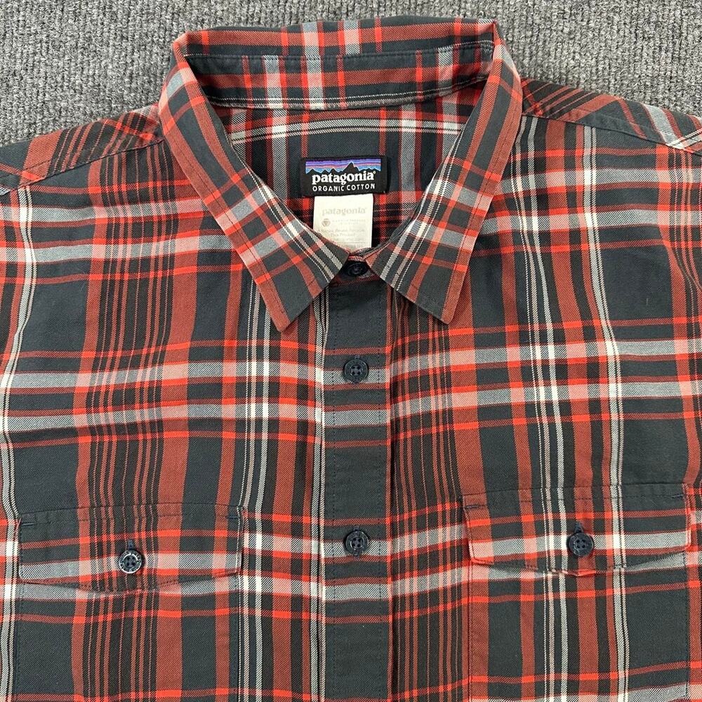 Patagonia Men's Long-Sleeved Buckshot Shirt Lightweight Cotton Blend Flannel XL
